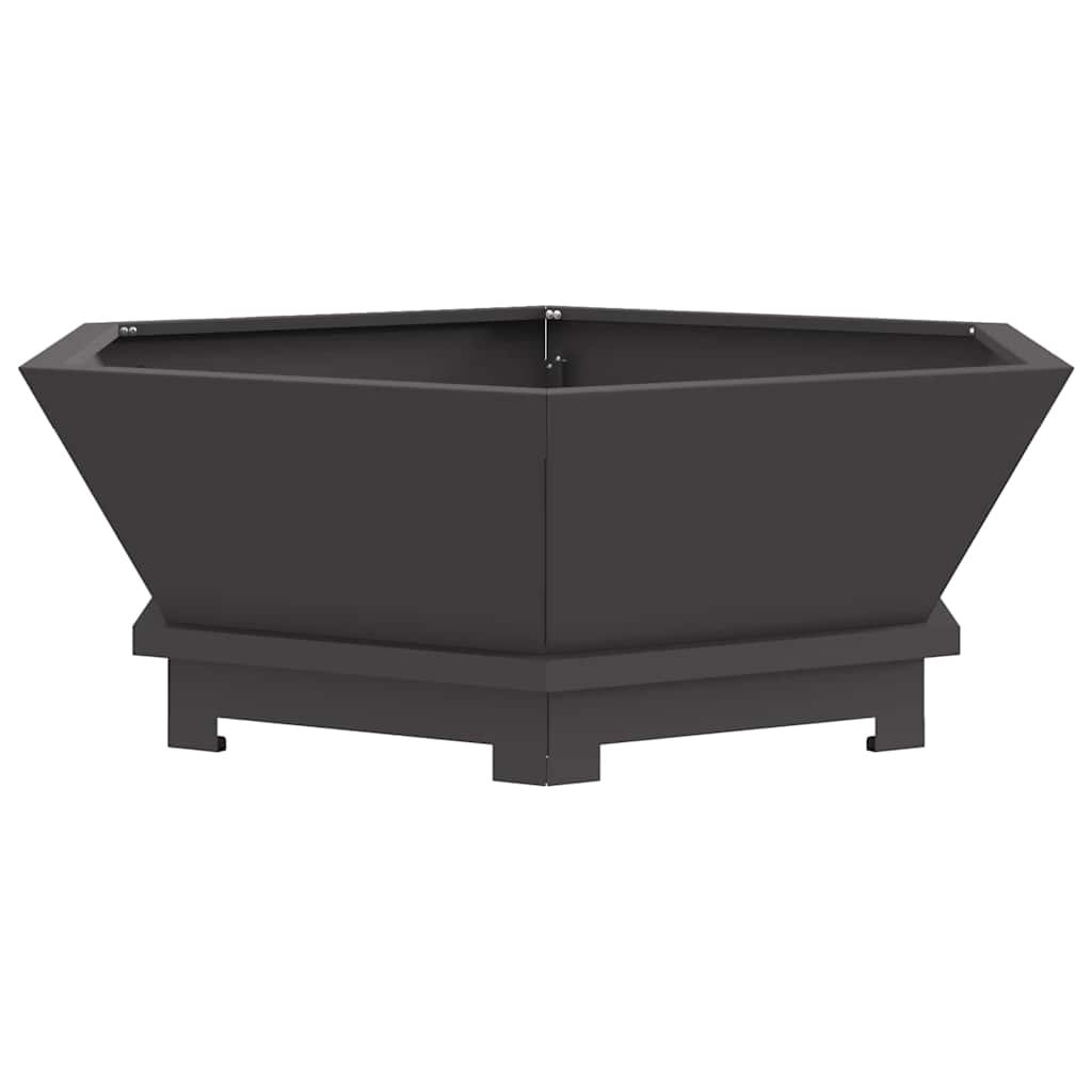 Focolare Nero 75 x 75 x 28 cm Acciaio