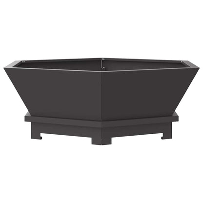 Focolare Nero 75 x 75 x 28 cm Acciaio