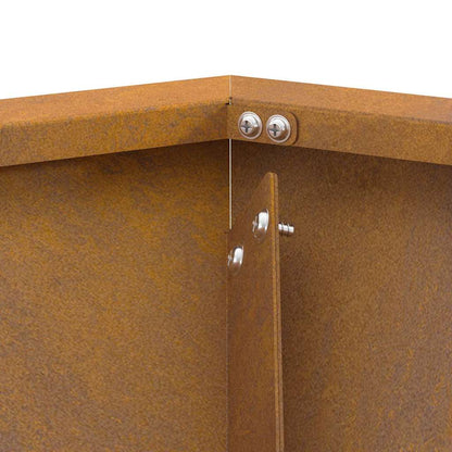 Focolare Marrone 100 x 100 x 28 cm acciaio corten
