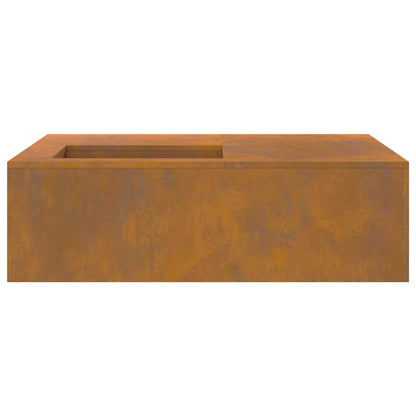 Focolare Marrone 100 x 100 x 30 cm acciaio corten