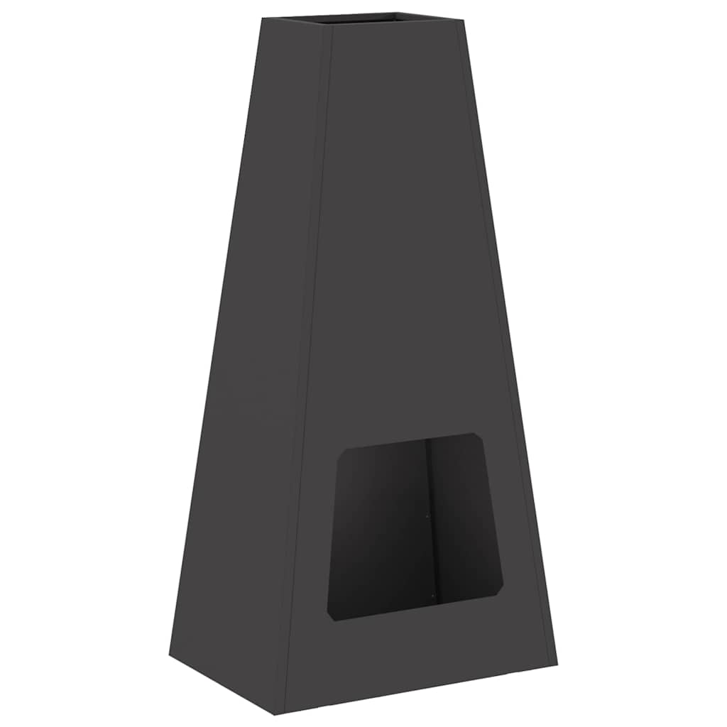 Focolare Nero 50 x 35 x 100 cm Acciaio