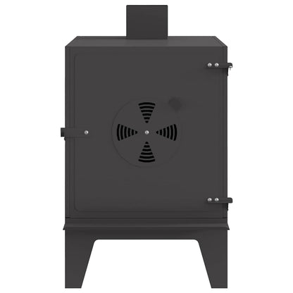 Stufa da campeggio con sfiato dell'aria Nero 35 x 50 x 60 cm