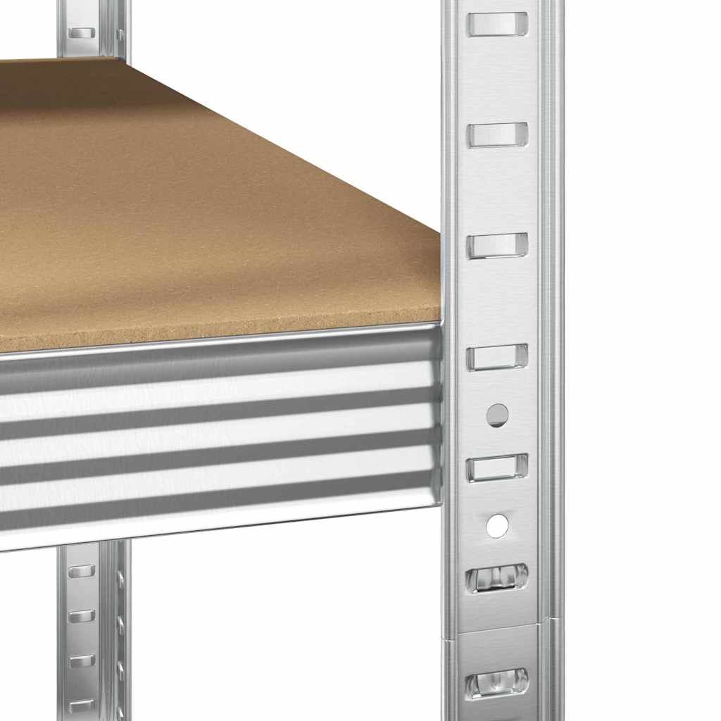 Mensola angolare Argento 90 x 90 x 198 cm Legno multistrato | homemem39