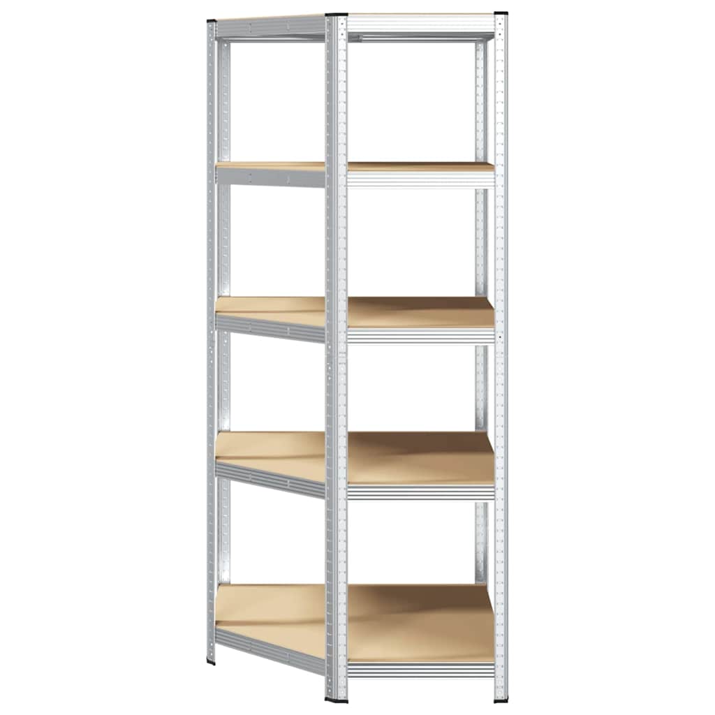 Mensola angolare Argento 90 x 90 x 198 cm Legno multistrato | homemem39