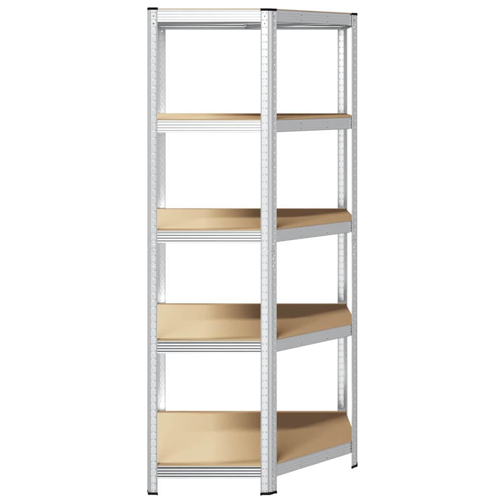 Mensola angolare Argento 90 x 90 x 198 cm Legno multistrato | homemem39