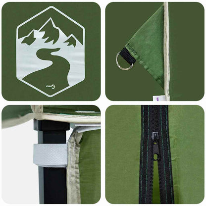 Tenda Gazebo Verde 194 x 194 x 251 cm Tessuto | homemem39