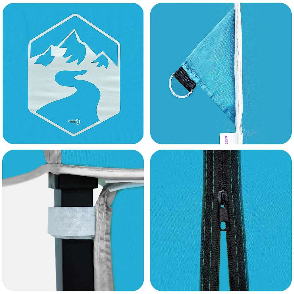 Tenda Gazebo Blu 243 x 243 x 251 cm Tessuto | homemem39