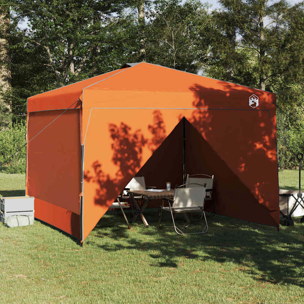 Tenda Gazebo Arancione 290 x 290 x 251 cm Tessuto | homemem39