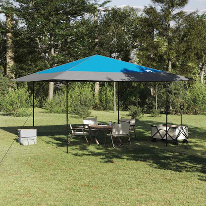 Tenda Gazebo Blu 395 x 395 x 251 cm Tessuto | homemem39