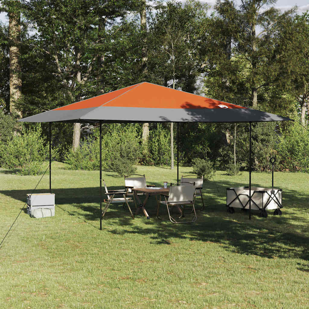 Tenda Gazebo Arancione 395 x 395 x 251 cm Tessuto | homemem39