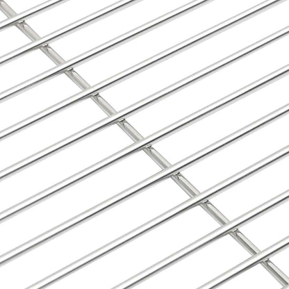 Griglia per barbecue Argento 43 x 43 cm Acciaio inossidabile
