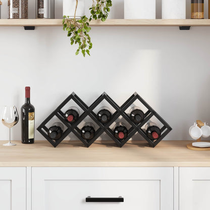 Portabottiglie Rovere Nero 63 x 16,5 x 25 cm | homemem39