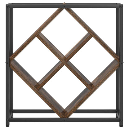 Portabottiglie Rovere fumo 51 x 18 x 52,5 cm Legno multistrato