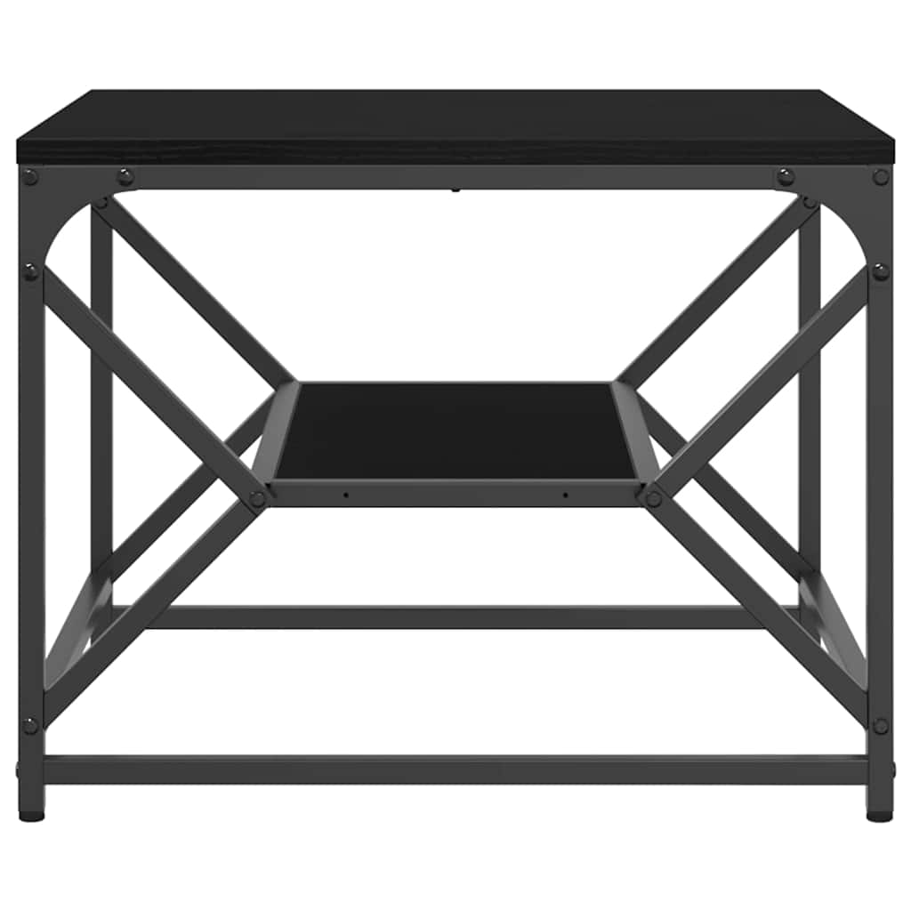 Tavolino da salotto Rovere nero 51 x 50 x 40 cm