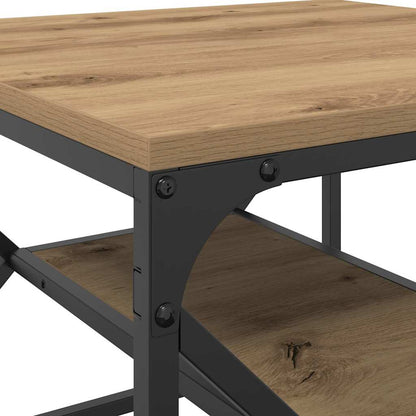 Tavolino da salotto Rovere artigianale 51 x 50 x 40 cm