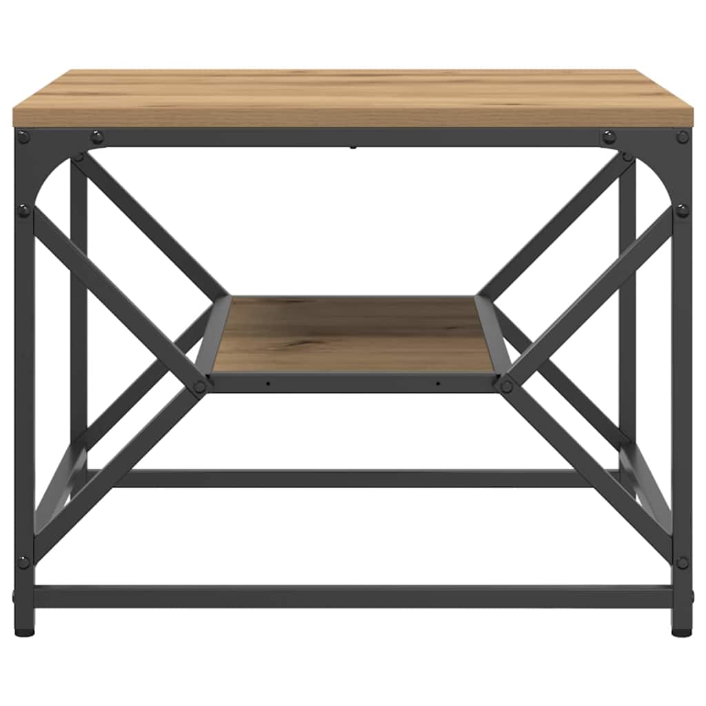 Tavolino da salotto Rovere artigianale 51 x 50 x 40 cm