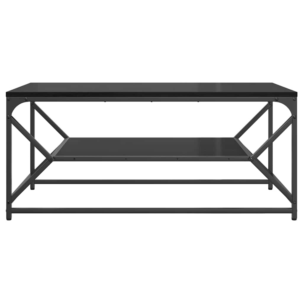 Tavolino da salotto Rovere Nero 90 x 50 x 40 cm