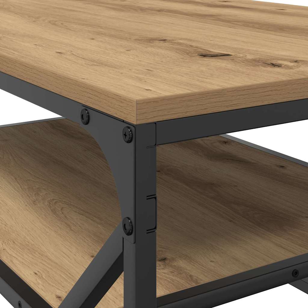 Tavolino da salotto Rovere artigianale 90 x 50 x 40 cm