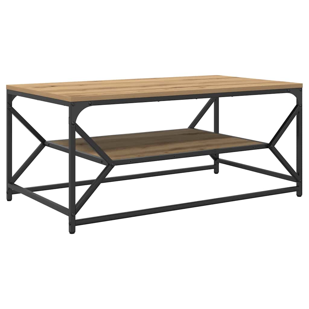 Tavolino da salotto Rovere artigianale 90 x 50 x 40 cm