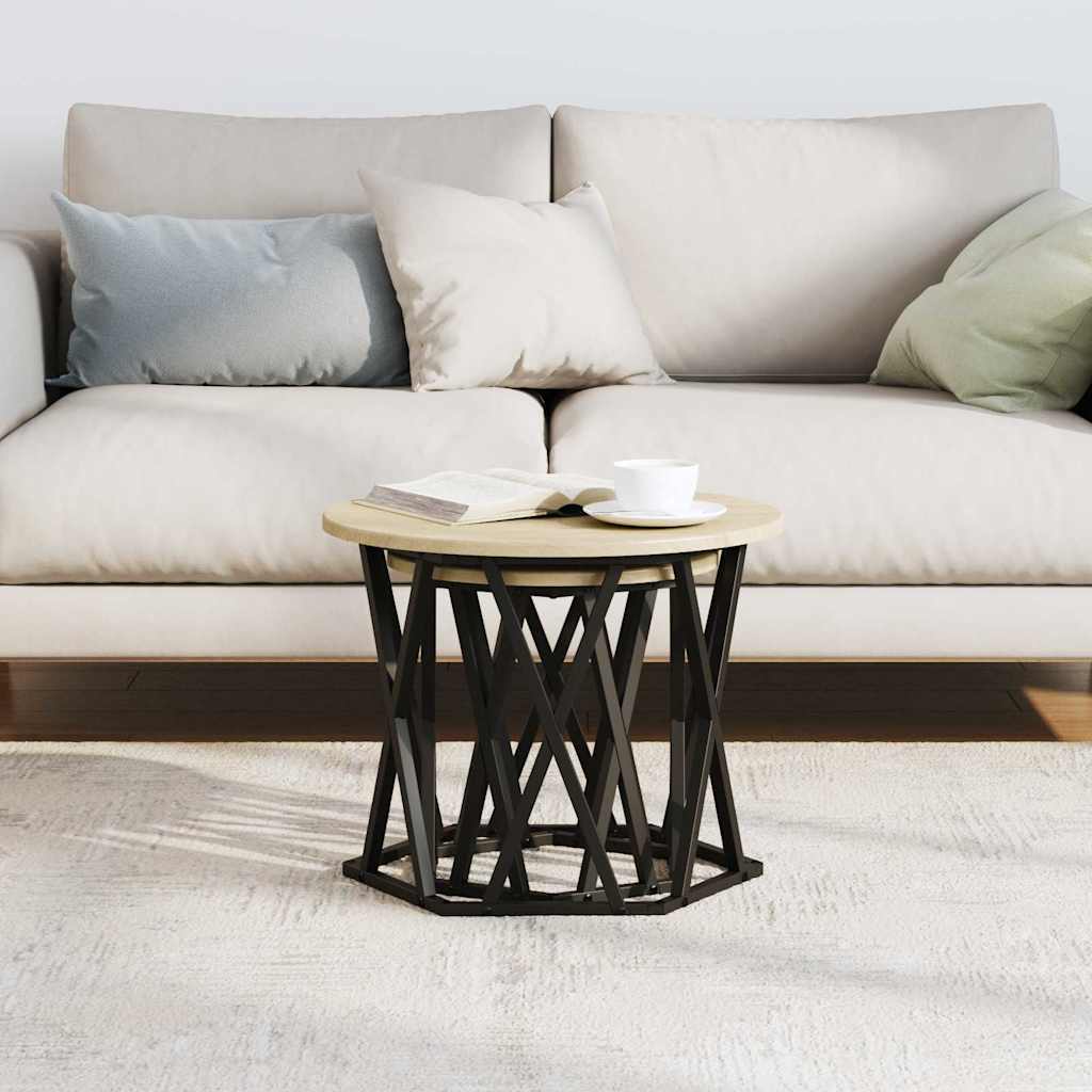 Tavolo laterale 2 pcs rovere sonoma 50 x 50 x 40 cm