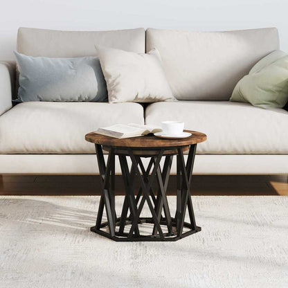 Tavolo laterale 2 pcs Rovere fumo 50 x 50 x 40 cm