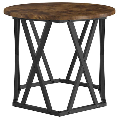 Tavolo laterale 2 pcs Rovere fumo 50 x 50 x 40 cm