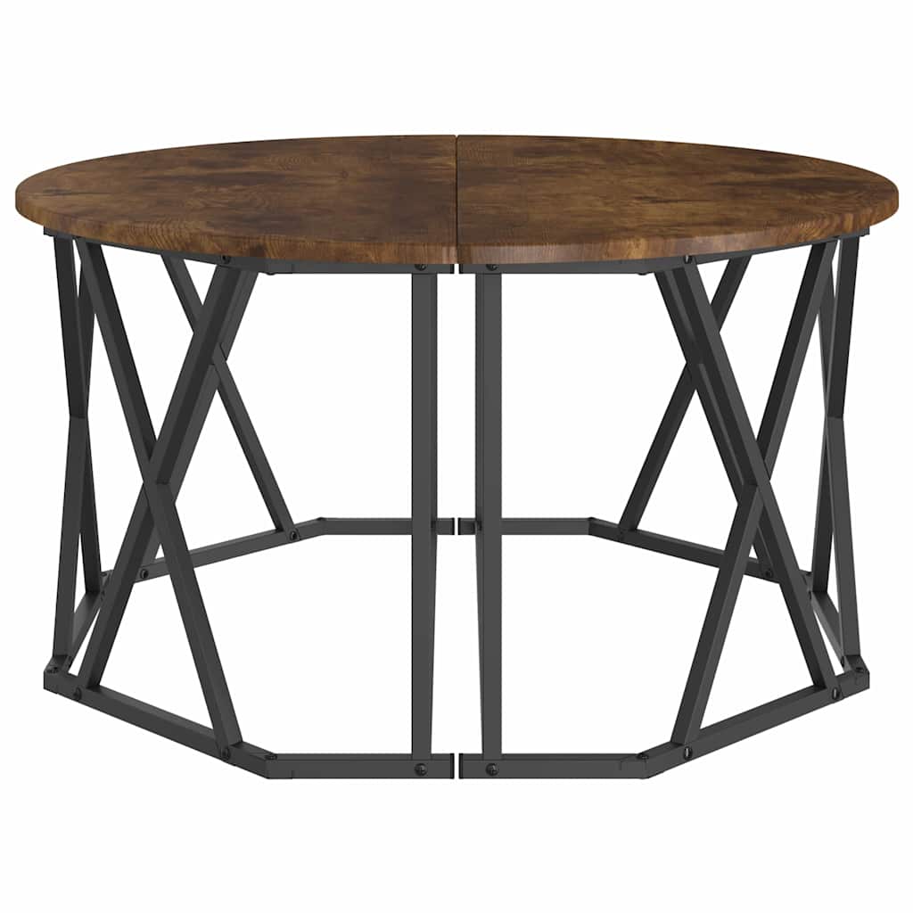 Tavolino da salotto Rovere fumo 80 x 80 x 42 cm