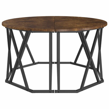 Tavolino da salotto Rovere fumo 80 x 80 x 42 cm