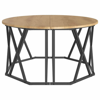 Tavolino da salotto rovere artigianale 80 x 80 x 42 cm