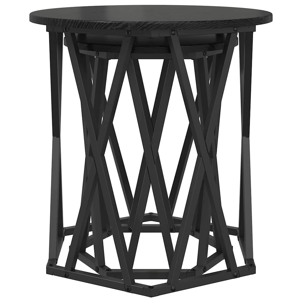 Tavolino da salotto 2 pcs Rovere nero 50 x 50 x 50 cm