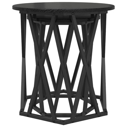 Tavolino da salotto 2 pcs Rovere nero 50 x 50 x 50 cm