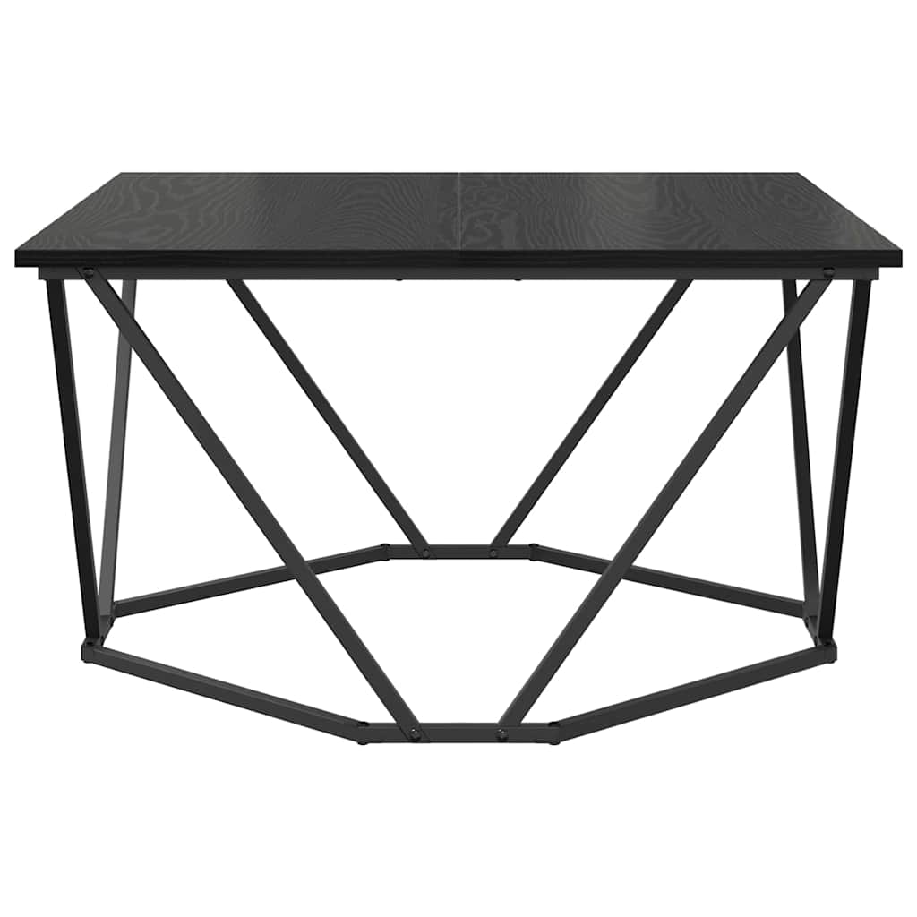 Tavolino da salotto Rovere Nero 80 x 80 x 45 cm