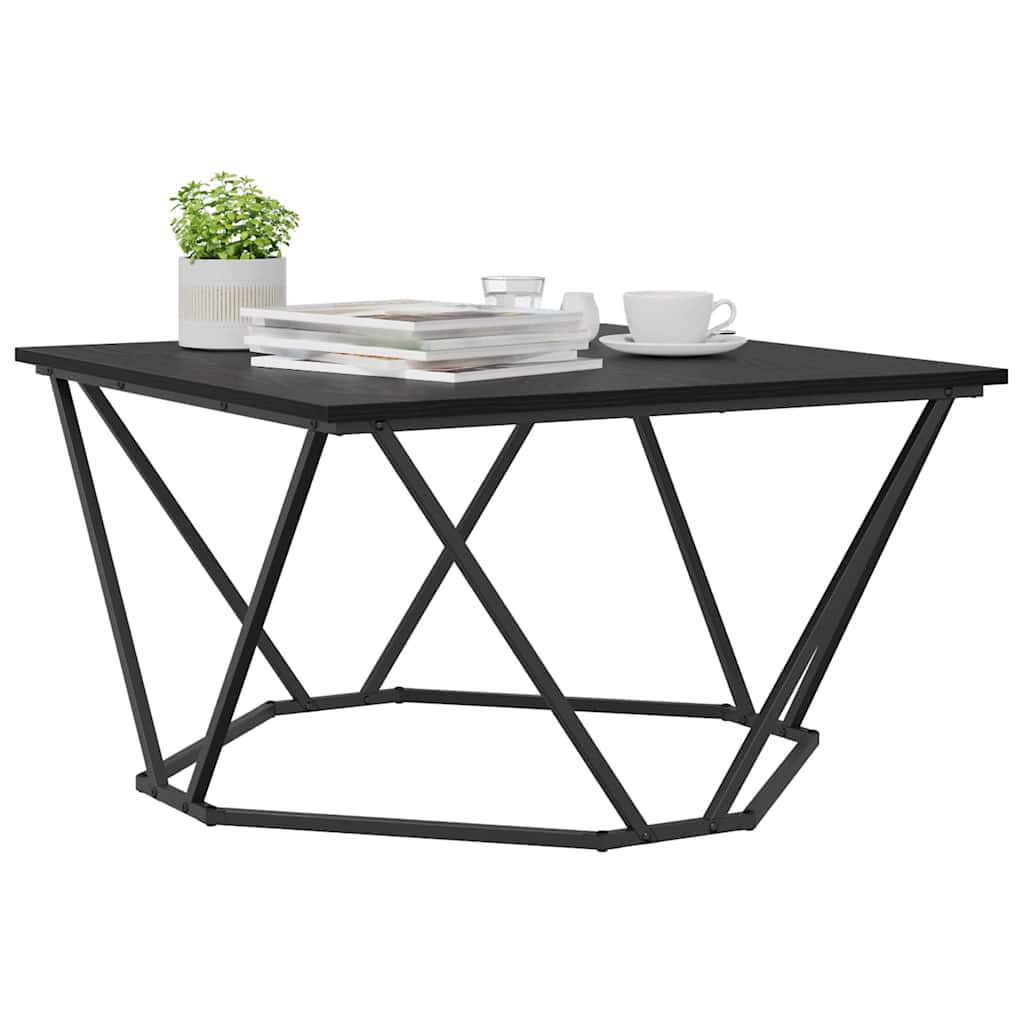 Tavolino da salotto Rovere Nero 80 x 80 x 45 cm