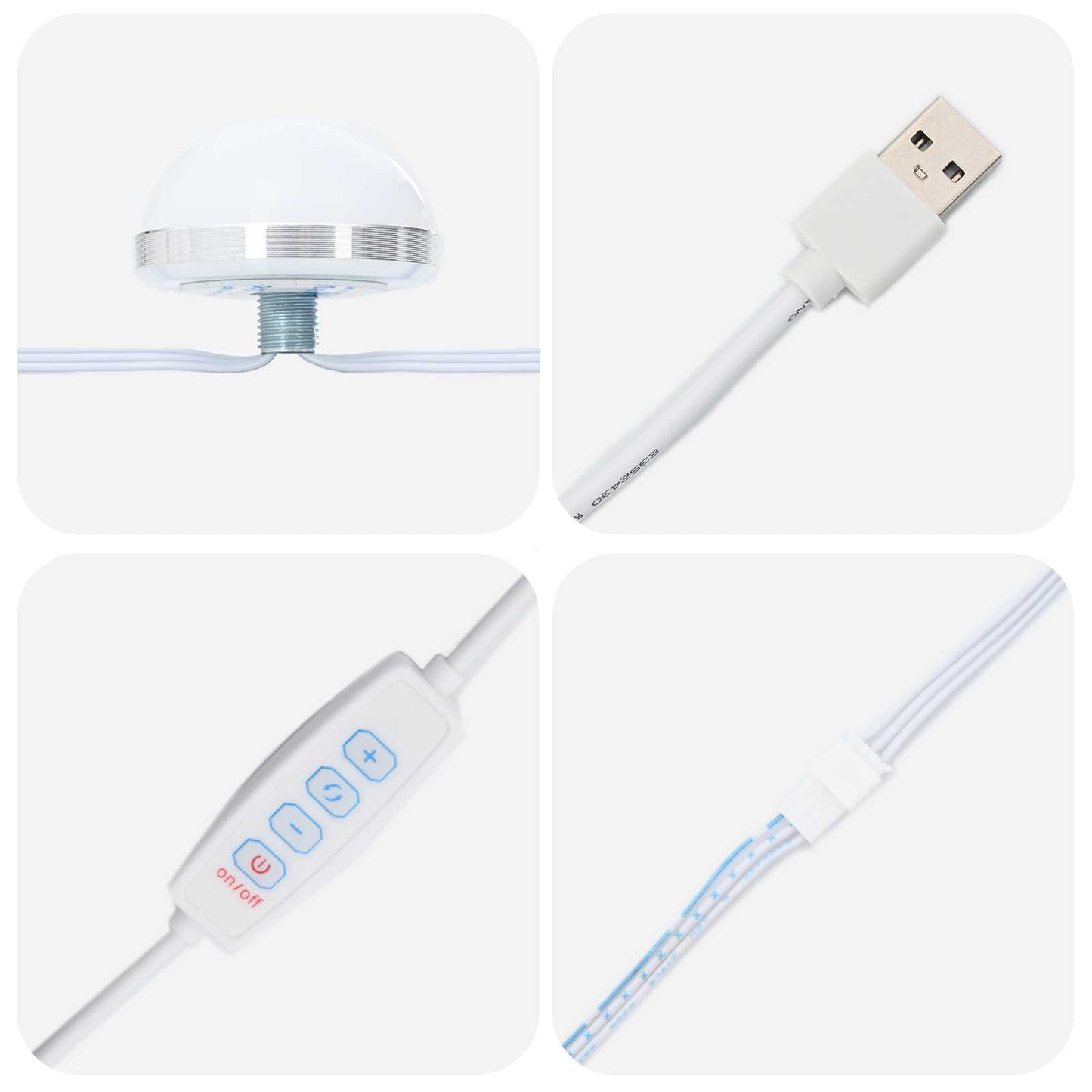 Specchio da Vanità Rettangolare Rovere fumé 60 x 55 x 18 cm