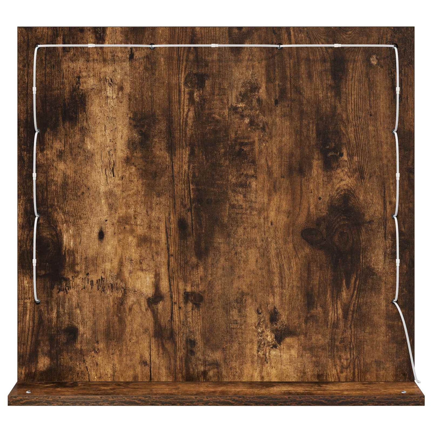 Specchio da Vanità Rettangolare Rovere fumé 60 x 55 x 18 cm