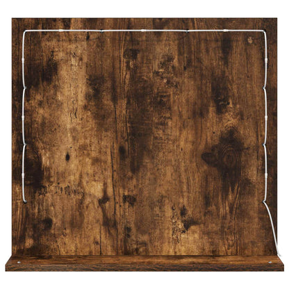 Specchio da Vanità Rettangolare Rovere fumé 60 x 55 x 18 cm