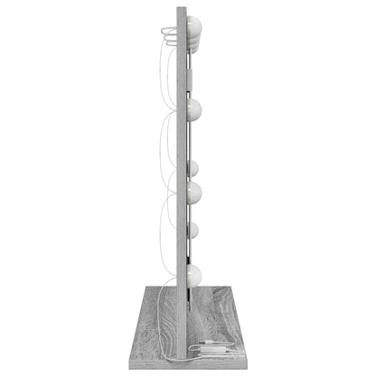Specchio da Vanità Rettangolare Grigio Sonoma 60 x 55 x 18 cm