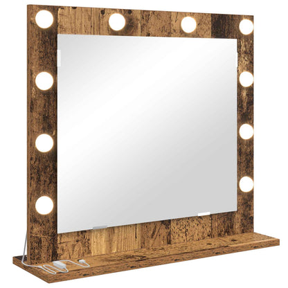 Specchio da Vanità Rettangolare Legno vecchio 60 x 55 x 18 cm