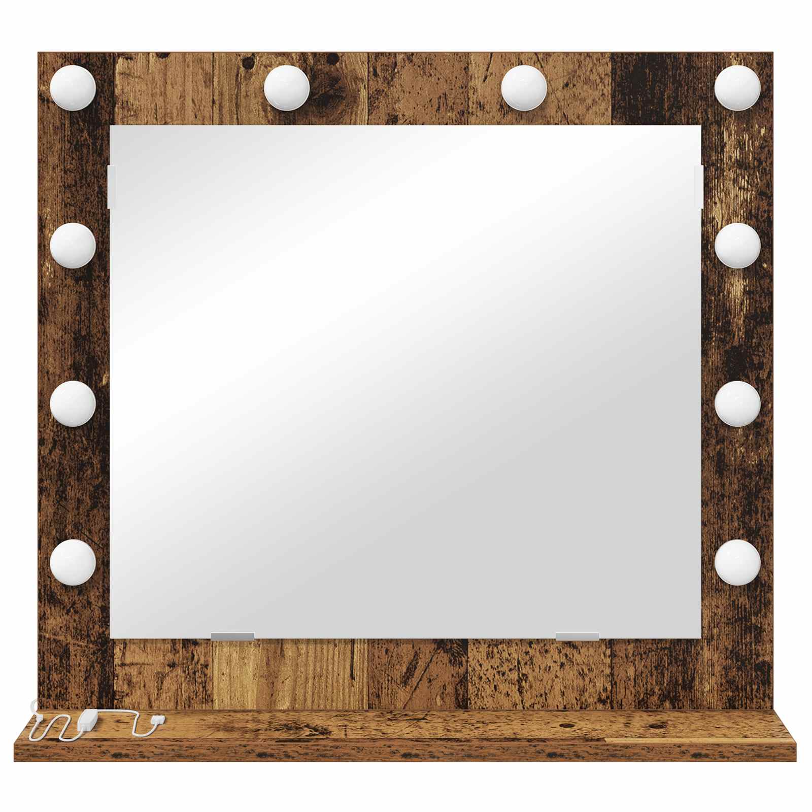 Specchio da Vanità Rettangolare Legno vecchio 60 x 55 x 18 cm | homemem39