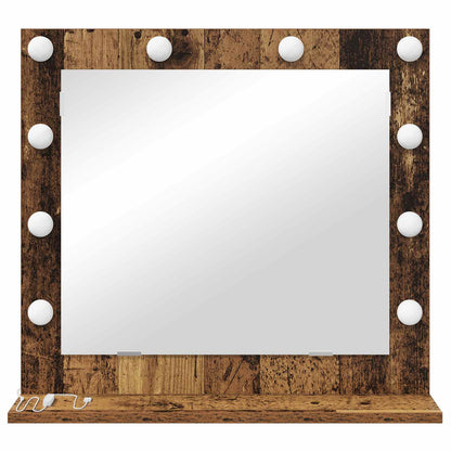 Specchio da Vanità Rettangolare Legno vecchio 60 x 55 x 18 cm | homemem39