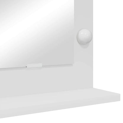 Specchio da Vanità Rettangolare Bianco 100 x 55 x 18 cm | homemem39