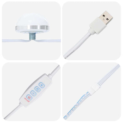 Specchio da Vanità Rettangolare Grigio Sonoma 100 x 55 x 18 cm