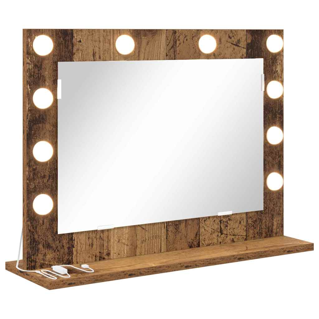 Specchio da Vanità Rettangolare Legno vecchio 60 x 45 x 18 cm