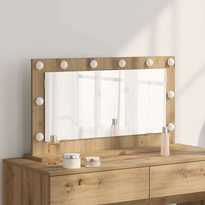Specchio da Vanità Rovere artigianale 80 x 45 x 18 cm | homemem39