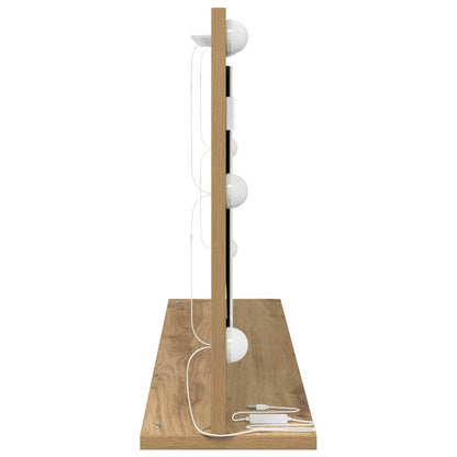 Specchio da Vanità Rovere artigianale 80 x 45 x 18 cm | homemem39