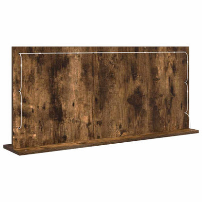 Specchio da Vanità Rettangolare Rovere fumé 100 x 45 x 18 cm | homemem39