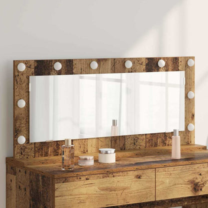 Specchio da Vanità Rettangolare Legno vecchio 100 x 45 x 18 cm
