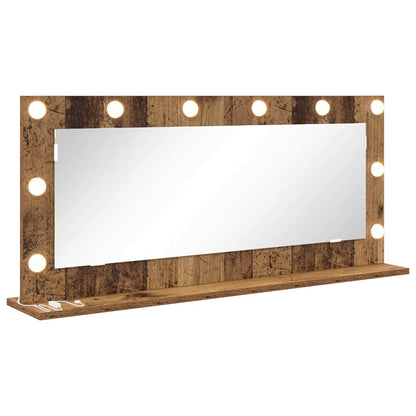 Specchio da Vanità Rettangolare Legno vecchio 100 x 45 x 18 cm