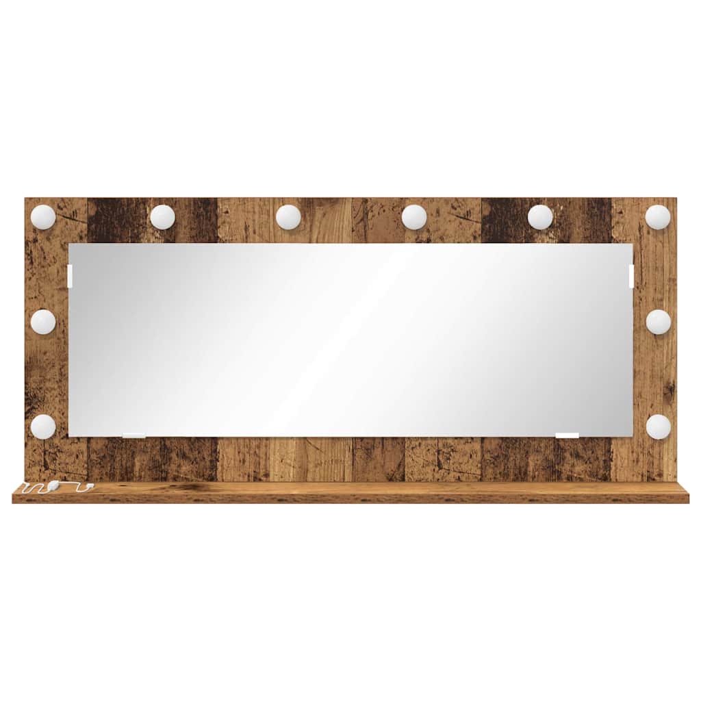 Specchio da Vanità Rettangolare Legno vecchio 100 x 45 x 18 cm | homemem39