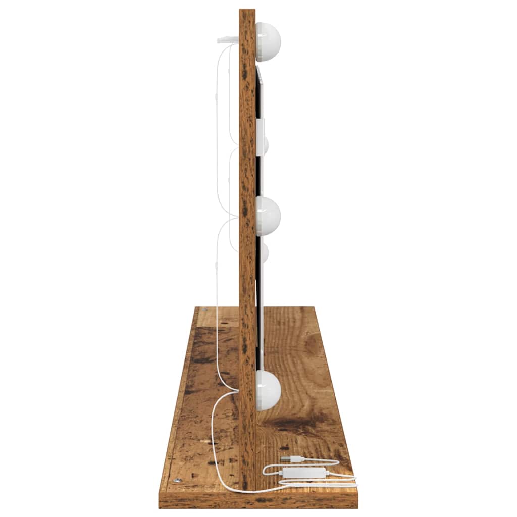 Specchio da Vanità Rettangolare Legno vecchio 100 x 45 x 18 cm | homemem39